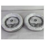 Zsolnay Hungary Porcelain Ashtrays