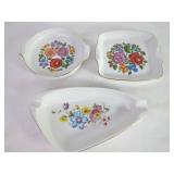 Hollohaza Hungary Floral Dishes