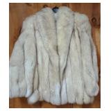 Silver Mink Fur Coat with Lining