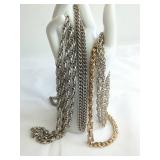 Metal Chain Necklaces and Bracelet