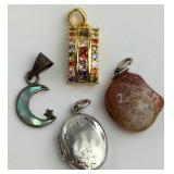 Four Assorted Pendants