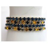 Four Rhinestone Stretch Bracelets