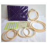 Quilting Set with Frames and Rulers
