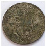 1901 UK 2 Gr Silver Half Crown Coin