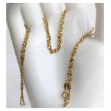 10k Gold Rope Chain Necklace