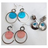 3 x Pairs of MC Hoop Earrings