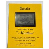 John Cabotï¿½s Ship ï¿½Matthewï¿½ Commemorative Plaque