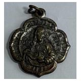 Religious Medal Pendant with Saint Depiction