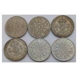 British Two Shillings Coins