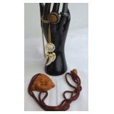 Jewelry Lot With Necklace, Pendant, and Rings