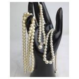 1 x Pearl + 2 Faux Necklaces