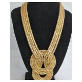 Gold-Toned Multi-Strand Necklace