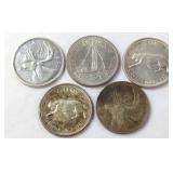 Canadian 25-Cent Coin Lot, 1960s