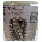 Kamenstein 20-Jar Stainless Steel Spice Rack