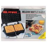 Mr. Stove Belgian Waffle Maker with Box