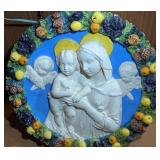 Porcelain Plaque with Religious Motif, 22ï¿½ï¿½ Diamet
