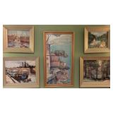 Five Framed Art Prints