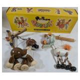 Pelham Puppets Wooden Marionettes Set