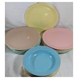 Lournay Melmac Dinnerware Set in Pastel Hues