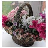 Porcelain Basket With Floral Detailing