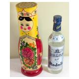 Russian Vodka With Matryoshka-Style Case