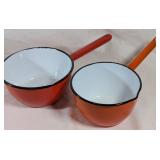 Yugoslavian Enamel Sauce Pans