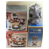 Christmas Decor Set with Tea Holders & Ornament