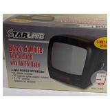 Starlite 5-Inch Black and White TV with AM/FM Radi