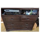 CafeKid Dark Wood Chest with Drawers