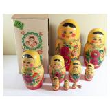 USSR Wooden Matryoshka Dolls Set