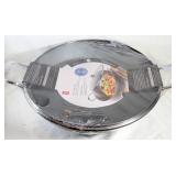 Cast Iron Wok With Tempered Glass Lid