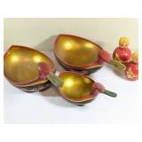 USSR Wooden Bowls and Figurines