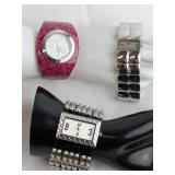 A Trio of Women's Fashion Wristwatches including A