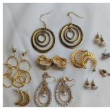 A Collection of Gold and Silver-Tone Costume Jewel