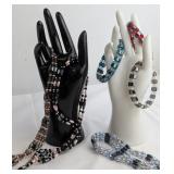 A Collection of Faceted Hematite-Style and Coloure