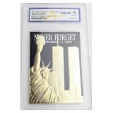 2002 23KT Gold Collectibles Never Forget World Tra