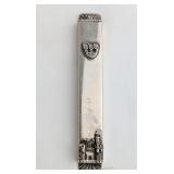 Sterling Jerusalem Motif Mezuzah Case