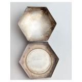 Ellis Bros. Ltd. Sterling Silver Hexagonal Pill Bo