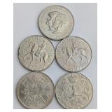 A Group of British Commemorative Cupro-Nickel Crow