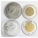 A Collection of Canadian Coins and a Commemorative