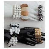 A Collection of Costume Jewellery Bracelets