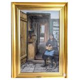 Sophus Vermehren (1866-1950), Interior Scene with
