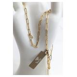 Ling Na Jewelry 18 KTGold Plated Necklace