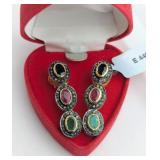 Sterling Silver Vermeil Drop Earrings