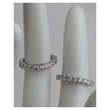 Sterling Silver Eternity Bands