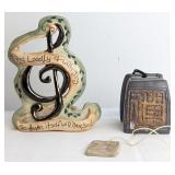 Two Decorative Ceramic Items including a Heather G