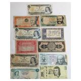 A Collection of International Banknotes from Canad