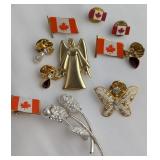 An Assortment of Canadian Flag and Figural Costume