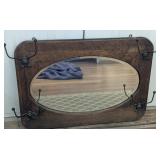 Arts and Crafts Style Quarter-Sawn Oak Hall Mirror
