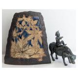 Two Decorative Items Comprising an Eng Keong Potte